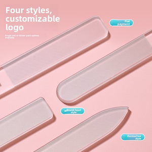 Lime à <span class=keywords><strong>ongles</strong></span> en verre nano transparente double face, outil de manucure et de façonnage pour nail art - Product Image 2