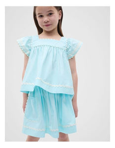 Atractivo Conjunto de Verano para Niñas Hecho con Tela de Algodón Puro que Ofrece un Atractivo Visual Decorativo, Ajuste Cómodo y Transpirable - Product Image 5