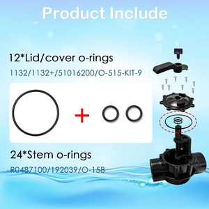 โอริงสำรองสำหรับวาล์ว Jandy NeverLube Pentair รุ่น 12 Lid 24 Stem ชุดซีลยางสำหรับสระว่ายน้ำ - Product Image 1