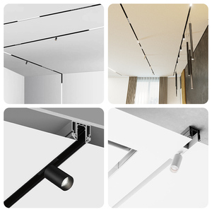 Đèn Rọi Từ Tính Hệ Thống Chiếu Sáng Đường Ray Ray Ray Ray Vỏ Rỗng Bằng Nhôm Từ Tính - Product Image 5