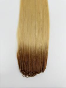 Extensions de cheveux invisibles à plumes dégradées en stock, 100 % cheveux naturels, double trame, prix usine - Product Image 1