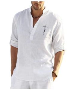Primavera ed estate t-Shirt da <span class=keywords><strong>uomo</strong></span> a maniche lunghe camicia ampia tinta unita a maniche lunghe camicia da <span class=keywords><strong>uomo</strong></span> Plus Size - Product Image 6