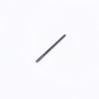 Fraise à ongles diamantée professionnelle 3/32 po, tête cylindrique dorée pour manucure russe, pour le nettoyage des cuticules et des peaux mortes, outils de manucure