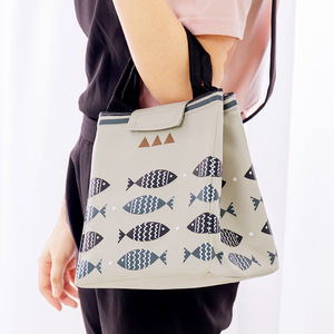 Sac à déjeuner isotherme portable en tissu <span class=keywords><strong>Oxford</strong></span> thermosoudé avec fermeture éclair et <span class=keywords><strong>poignée</strong></span>, idéal pour les enfants à l'école - Product Image 2