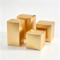 Boîte à bougies en carton kraft de luxe en gros, boîte d'emballage personnalisée en carton rigide de 2 mm avec estampage à chaud
