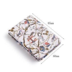 Customized Logo <b>Rectangle</b> Double Side Metal Pocket <b>Mirror</b> PU Leather Make up <b>Mirror</b> - Product Image 2