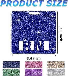 인기 다양한 색상 디자인 배지 버디 간호사 액세서리 배지 릴 아크릴 <span class=keywords><strong>RN</strong></span> 다채로운 빛나는 선물 - Product Image 6