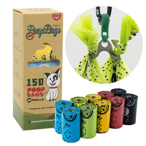 Dispensador de bolsas de caca de mascotas con cordón, bolsas de basura a prueba de fugas de 150 unidades, soporte para bolsas de caca de perro para correa - Product Image 2