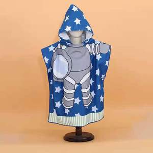 Serviette <span class=keywords><strong>de</strong></span> <span class=keywords><strong>bain</strong></span> d'été portable pour enfants avec logo personnalisé serviette <span class=keywords><strong>de</strong></span> plage en microfibre <span class=keywords><strong>cape</strong></span> absorbante à capuche - Product Image 6
