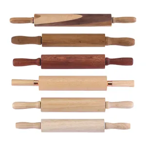 Mattarello in legno all'ingrosso con manico utensili da forno cucina in legno di faggio per uso alimentare mattarello per Ravioli di dimensioni personalizzate