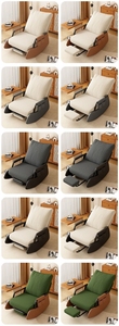 Sillón Reclinable Plegable Moderno con Tapicería de Pana, Reposabrazos Cómodos, Chaise Longue de Dos Plazas para Relajación en Interiores - Product Image 6