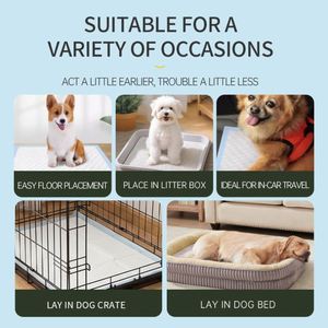 Waterproof Pet Training Pads Ideal for Car <b>Travel</b> Crate and <b>Bed</b> Bamboo Charcoal Color Pet Urine Pad for Widely Pet - Product Image 6