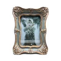 Cadre photo ancien design européen Chevalet Vintage Home Decor Tenture murale de table Affichage Matériau en résine Style rétro 4x6/5x7