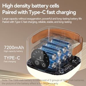 Portable Cooling With Led Night <b>Light</b> Type-C Fast Charging Multi-Functional Wireless Hanging Ceiling Fan for Dormitory Bed - Product Image 4