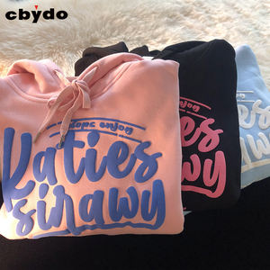 Худи с объемным принтом оптом от производителя, с индивидуальным логотипом, из флиса, полиэстера, хлопка, плотное, оверсайз, мужское, женское, унисекс - Product Image 3