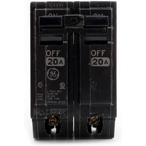 Disjoncteur Ge THQL 2 pôles 20A 120-240V à brancher - Product Image 1