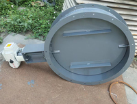 Vanne à lame d'air électrique à haute température Turbine pneumatique en acier inoxydable régulant la poussière de Ventilation manuelle papillon