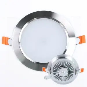 High power Embedded chroom wit 3W 5W 7W 15W 220V cut-out D165mm verzonken downlight dimbare led