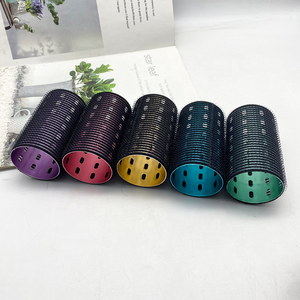 Outils et accessoires de coiffure Rouleaux <span class=keywords><strong>velcro</strong></span> à noyau en aluminium de 50*90mm pour cheveux Rouleaux à cheveux en métal d'emballage personnalisés - Product Image 3