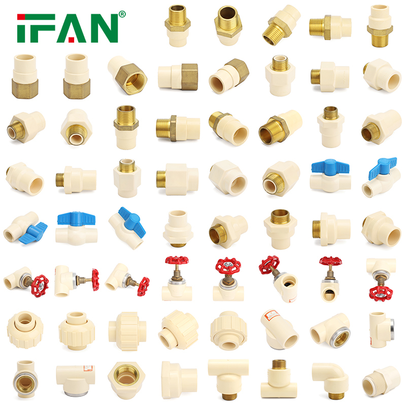 CPVC ASTM2846 Factory Customization Plastic CPVC Fitting Plumbing 1/2"-2" PVC Pipe Fittings for Pipe Joint · image 1