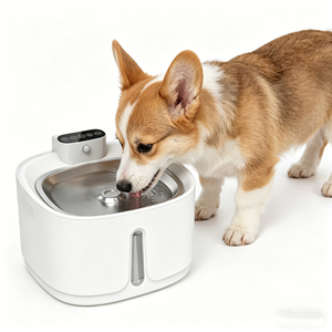 Bebedero para Mascotas de Acero Inoxidable Directo de Fábrica, Dispensador de Agua Automático Ultrasilencioso para Perros y Gatos - Product Image 1
