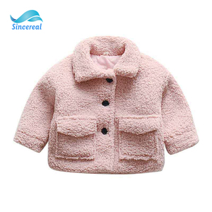 Giacca di lana calda invernale a manica lunga per <span class=keywords><strong>bambina</strong></span> giacca invernale in <span class=keywords><strong>pile</strong></span> per bambino manica lunga - Product Image 5