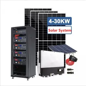 Pembangkit daya tenaga surya, 3kw 5kW 10kW 20kW dapat disesuaikan sistem tenaga surya fotovoltaik