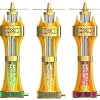 Cachimba Portátil DS DS-204 de Aleación de Aluminio con Caja de Regalo de 45CM, Acabado Lacado Moderno, Conexión USB, 1 Manguera - Ideal para Viajes y Fiestas
