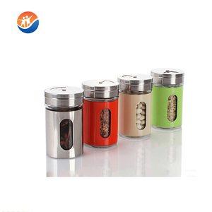 Botella de vinagre de aceite comestible de salsa de soja de vidrio de aceite de oliva recubierto de metal de alta calidad - Product Image 6