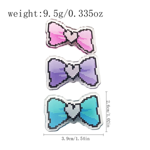 Accessoires de coiffure pour cosplay de jeu NEEDY GIRL OVERDOSE KAnge Ame Rain, pinces à cheveux en acrylique avec nœud papillon coloré, bijoux, 3 pièces/ensemble - Product Image 6
