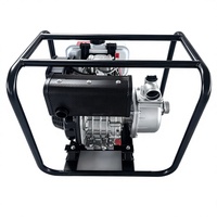 Pompe à eau centrifuge auto-amorçante diesel de 2 pouces, 33m³/h, portable, pour l'irrigation agricole, avec démarrage électrique