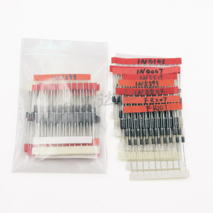 Diodos de orificio pasante 1N4148 1N4007 FR107 1N5408 1N5822, paquete de diodos rectificadores para reparación electrónica y proyectos de bricolaje - Product Image 5