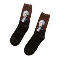 XIANGHUI 18 couleurs pas cher fou hommes drôle célèbre peinture Art Designer hommes chaussettes coloré coloré chaussettes hommes femmes