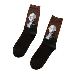 Xyangui 18 रंग सस्ते पागल पुरुषों मज़ेदार पेंटिंग कला डिजाइनर पुरुषों की महिलाओं को रंगीन मोजे - Product Image 6