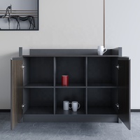 Buffet de rangement moderne en bois armoire à thé bureau de gros salle de conférence armoire de réception pour les pauses café ou thé de l'après-midi