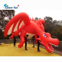Jouets lugia gonflables géants en pvc, équipement géant, rouge, dessin animé, dragon, meilleur jouet