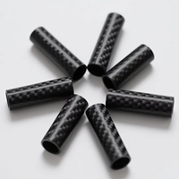 Tube rond brillant en fibre de carbone résistant à la chaleur pour supports de cardan et raccords de connexion - Vente directe usine