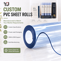 Rouleau de film souple en PVC transparent YJ, feuille de plastique transparente, imperméable, protection pour table, meubles, fenêtres, sols