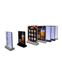 Boîte à lumière mince de bureau A4 A5 Boîte à lumière double face mobile sans fil rechargeable Panneaux d'affichage magnétiques électroluminescents