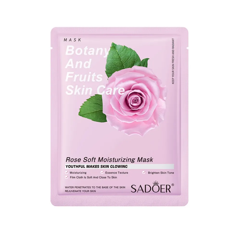 Преференциальная цена SADOER, растительная Роза, маска 25 г, маска для лица, фруктовая растительная маска