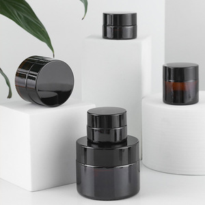 Wholesale Eco-friendly <b>Glass</b> Jars 5g-200g Screw Cap <b>Containers</b> for Face & Body Lotion - Product Image 2