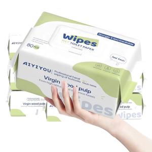 Atacado Eco-Friendly descartável grosso Flushable molhado papel higiênico logotipo personalizado limpeza doméstica Toalhetes - Product Image 1