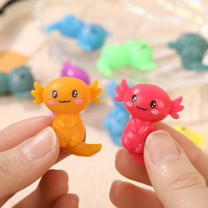 Jouets Squishy Axolotl Multicolores en TPR Souple, Jouets Anti-Stress à Presser, Jouets Sensoriels Animaux Mignons pour Enfants et Adultes, Cadeaux de Fête - Product Image 1