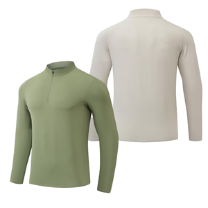 Sweat-shirt à col montant personnalisé pour homme, manches longues, style streetwear décontracté, respirant, uni, vierge, pour la vente en gros / Sweats à capuche - Product Image 2