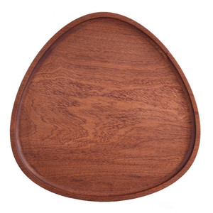 Ebony Wood Dinner Plate Square Solid Color Hotel Food Tea <b>Storage</b> <b>Tray</b> One Piece Package - Product Image 5