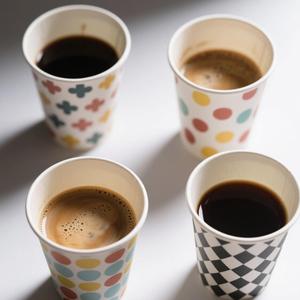 Gobelets en papier sans PFAS, logo personnalisé imprimé, double paroi, revêtement aqueux, jetables, 12 oz, gobelets à café en papier, du fabricant de gobelets. - Product Image 2