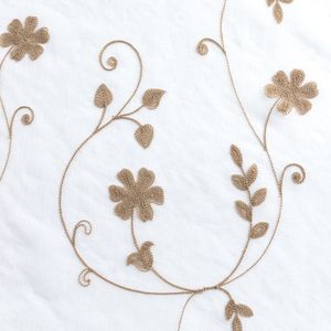 Elegante motivo floreale ricamato <span class=keywords><strong>tende</strong></span> trasparenti per soggiorno camera da letto finestra <span class=keywords><strong>fiori</strong></span> ricamo bianco Voile pannello tenda - Product Image 6
