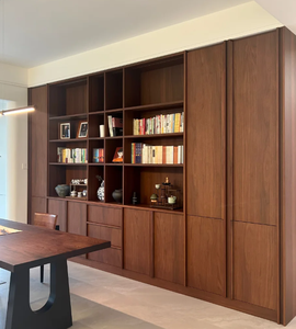 Bibliothèque en bois pour bureau à domicile, bibliothèque en bois moderne pour bureau à domicile, salon, chambre à coucher, école, hôtel, présentoir pour meubles de maison - Product Image 2