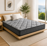 Matelas matelassé blanc minimaliste de luxe, mousse de qualité supérieure, housse en tissu respirant, housse amovible écologique, sommeil confortable