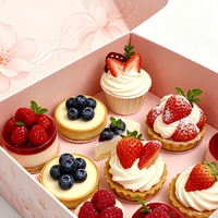 Boîte à pâtisserie en carton ondulé personnalisée en gros avec logo, boîte d'expédition robuste pour cupcakes et desserts, emballage en carton